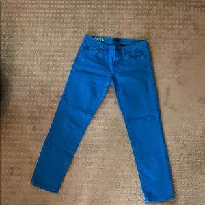 Jcrew toothpick pants blue